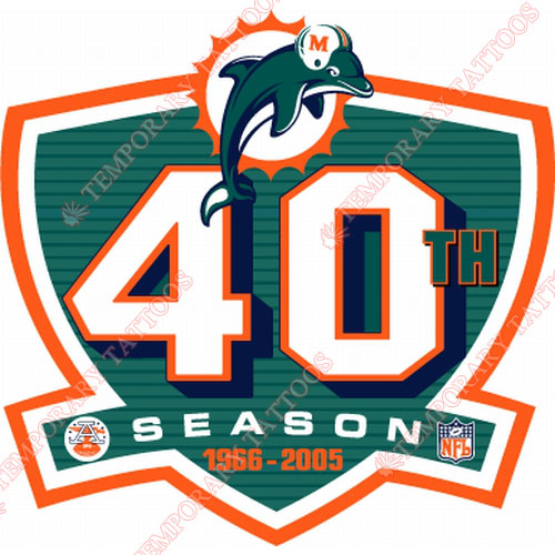 Miami Dolphins Customize Temporary Tattoos Stickers NO.582